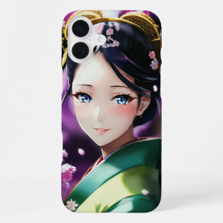 Zeitlose Schönheit – Elegantes Japanisches Porträt iPhone 16 Plus Hülle
