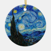Zeitlose Schönheit - Vincent Van Gogh's Starry Nig Keramik Ornament (Vorne)