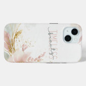 Zeitlose Schönheit - Zalara Luxe Tan & Gold Marmor Case-Mate iPhone Hülle (Rückseite (Horizontal))