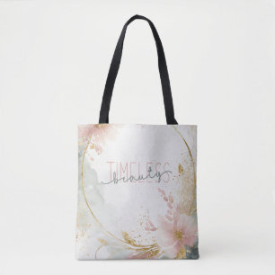 Zeitlose Schönheit - Zalara Luxe Tan & Gold Marmor Tasche