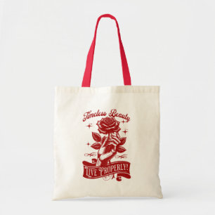 Zeitlose Schönheitsrose – Vintage Gothic Tragetasche