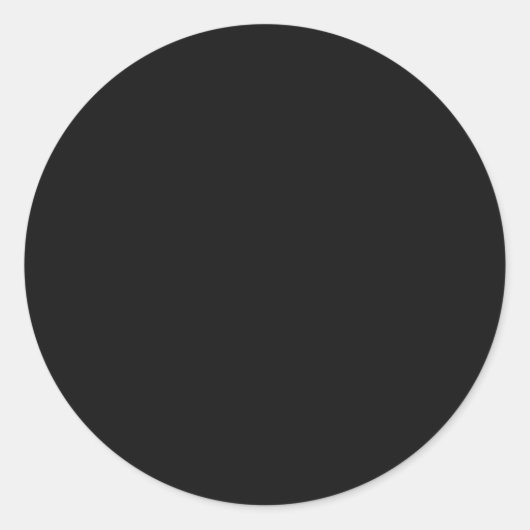 Zeitlose schwarze, ZOLLBARE Sticker (Vorderseite)