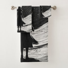 Zeitlose Sterne und Nebulae | Klassischer Cartoon Badhandtuch Set