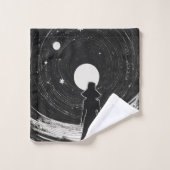 Zeitlose Sterne und Nebulae | Klassischer Cartoon Badhandtuch Set (Waschlappen)