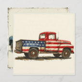 Zeitlose Sternenreise: Vintager Ruhm Feiertagskarte (Vorne/Hinten)