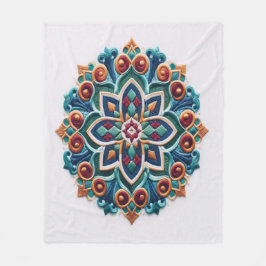 Zeitlose Stickerei #10 Fleecedecke