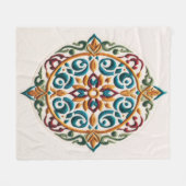 Zeitlose Stickerei #7 Fleecedecke (Vorderseite (Horizontal))