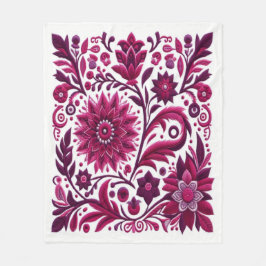 Zeitlose Stickerei #8 Fleecedecke