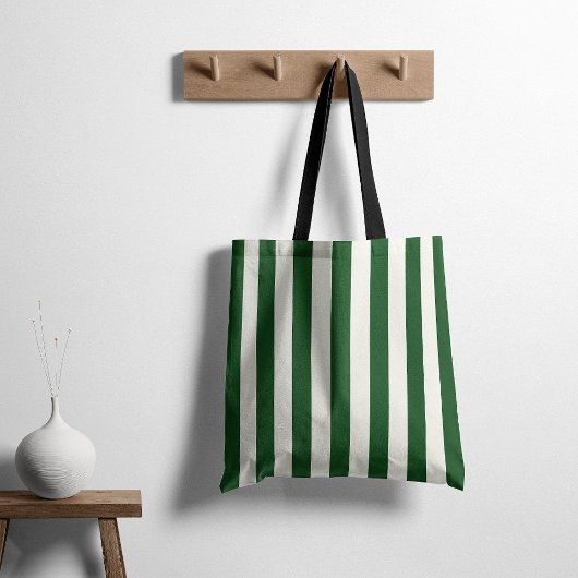 Zeitlose Streifen grün Tasche