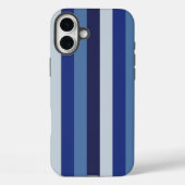 Zeitlose Streifen Navy Blue Case-Mate iPhone Hülle (Rückseite)