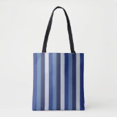 Zeitlose Streifen Navy Blue Tasche (Vorderseite)