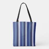 Zeitlose Streifen Navy Blue Tasche (Rückseite)