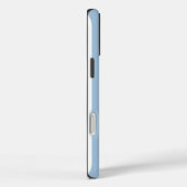 Zeitlose Streifen weich blau Case-Mate iPhone Hülle (Rückseite / Rechts)