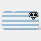 Zeitlose Streifen weich blau Case-Mate iPhone Hülle (Rückseite (Horizontal))