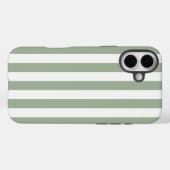 Zeitlose Streifen zeigen Grün Case-Mate iPhone Hülle (Rückseite (Horizontal))