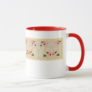 Zeitlose Sucessionist Grafik Desgin Tasse