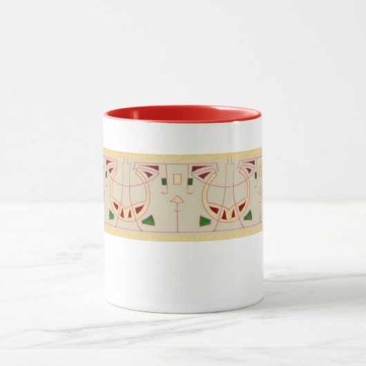 Zeitlose Sucessionist Grafik Desgin Tasse (Zentrum)