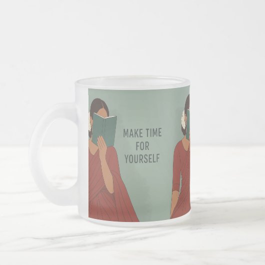 Zeitlose Tamil Elegance Mattglastasse (Links)