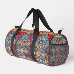 Zeitlose Tapisserie: buntes marokkanisches Erbe Duffle Bag