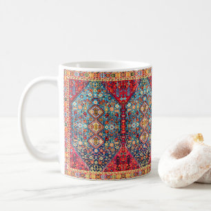 Zeitlose Tapisserie: buntes marokkanisches Erbe Kaffeetasse