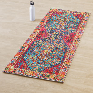 Zeitlose Tapisserie: buntes marokkanisches Erbe Yogamatte