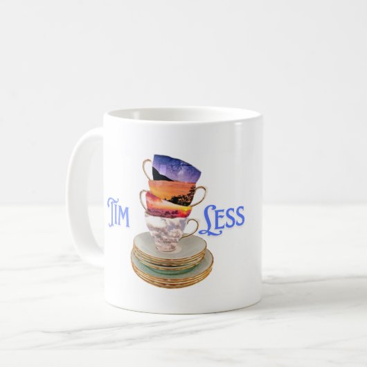 Zeitlose Tea Moments - Surreal Nature Cups Kunst f Kaffeetasse (Vorderseite Links)