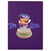 Zeitlose Tea Moments - Surreal Nature Cups Kunst f Klemmbrett (Rückseite)