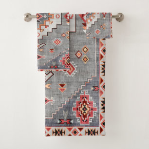 Zeitlose Themen: Heritage Boho Marokkanische Geome Badhandtuch Set