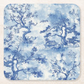 Zeitlose traditionelle japanische skandinavische U Rechteckiger Pappuntersetzer (Vorderseite)