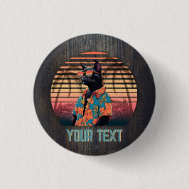 Zeitlose Tropenkatzenhöhe 1 Zoll, Round-Button Button