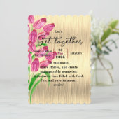 Zeitlose Tulips treffen sich Einladung (Stehend Vorderseite)