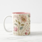 Zeitlose Vintage botanische Tasse (Links)
