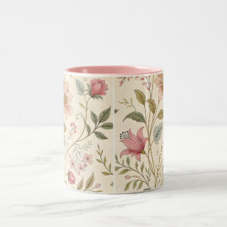 Zeitlose Vintage botanische Tasse