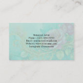 Zeitlose Vintage Rose-Visitenkarten Visitenkarte (Rückseite)