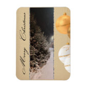 Zeitlose Vintage-Weihnachtswünsche Magnet (Vertikal)