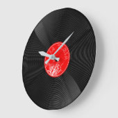 Zeitlose Vinyl Record Retro Große Wanduhr (Winkel)