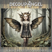 Zeitlose Waldzucht - Dekoupage - Seidenpapier