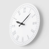 Zeitlose Wanduhr mit römischen Ziffern (Winkel)