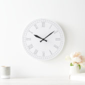 Zeitlose Wanduhr mit römischen Ziffern (Zuhause)