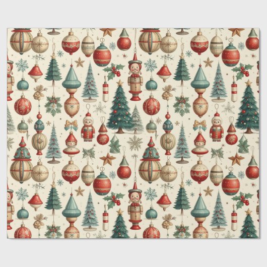 Zeitlose Weihnachtsgeschenke Geschenkpapier (Flach)
