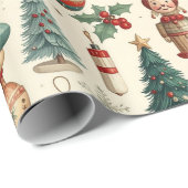 Zeitlose Weihnachtsgeschenke Geschenkpapier (Rolleneckpunkt)