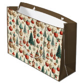 Zeitlose Weihnachtsgeschenke Große Geschenktüte (Rückseite Schrägansicht)