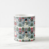 Zeitlose Weihnachtsmuster-Sammlung Kaffeetasse (Mittel)
