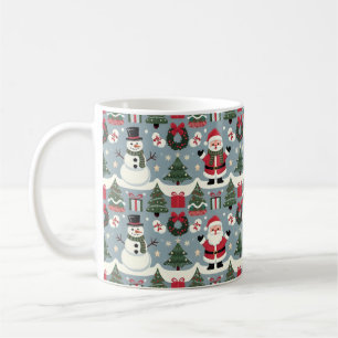 Zeitlose Weihnachtsmuster-Sammlung Kaffeetasse