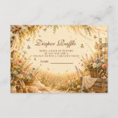 Zeitlose Wildblumen-Boho-Windel-Raffle Begleitkarte (Vorderseite)