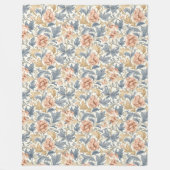 Zeitlose William Morris Classic Blumenmuster Fleecedecke (Vorderseite)