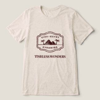 Zeitlose Wunder – Pyramiden Ägyptens Tri-Blend Shirt