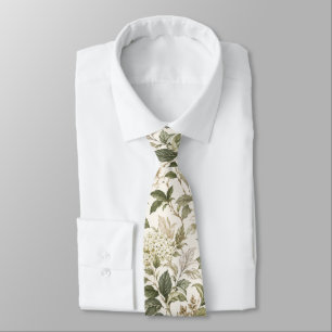 Zeitlose zarte botanische Eleganz Krawatte