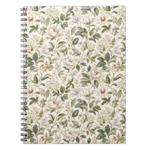 Zeitlose zarte botanische Eleganz Notizblock