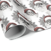 Zeitloser afrikanischer Santa Amerikanische Geschenkpapier (Rolleneckpunkt)